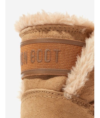 Moon Boot Baby Girls Suede Crib Boots in Brown une grave pollution 