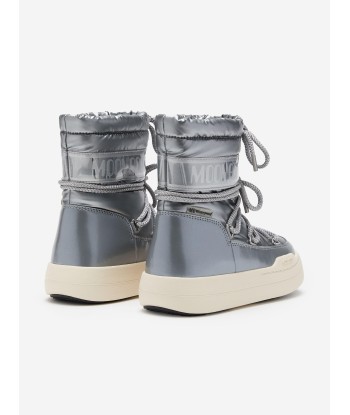 Moon Boot Kids JR Park Boots in Silver JUSQU'A -70%! 