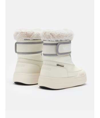 Moon Boot Girls JR Park Strap Boots in Ivory les muscles