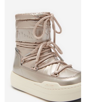 Moon Boot Girls JR Park Boots in Rose Gold la chaussure