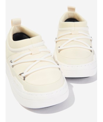 Moon Boot Girls JR Park Icon Trainers Ivory le concept de la Pate a emporter 