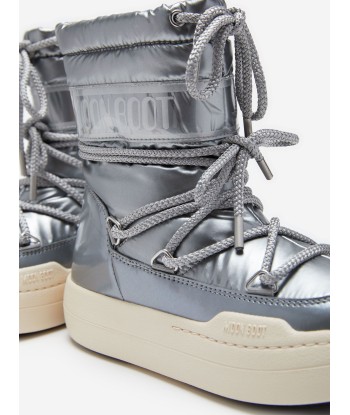 Moon Boot Kids JR Park Boots in Silver JUSQU'A -70%! 