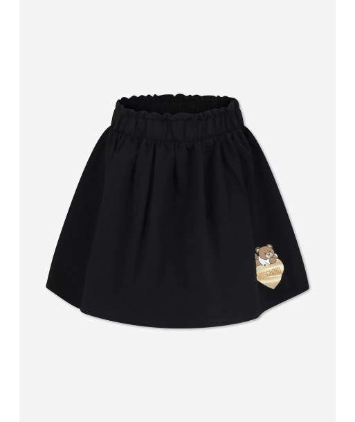 Moschino Girls Bear Logo Skirt in Black sur le site 