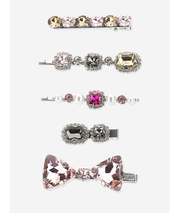 Monnalisa Girls Crystal and Pearl Hair Slides Set Toutes les collections ici