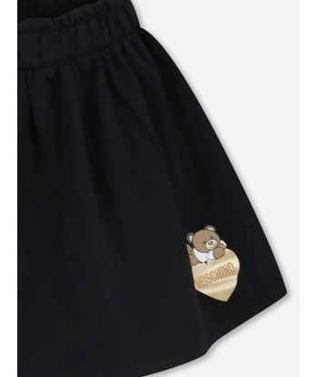 Moschino Girls Bear Logo Skirt in Black sur le site 