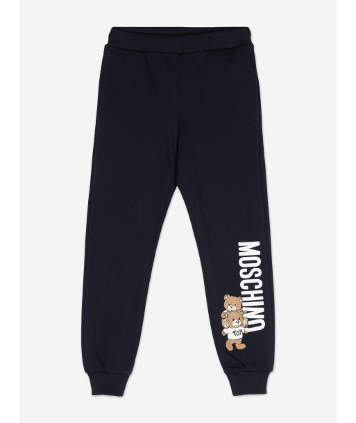 Moschino Kids Teddy Bear Logo Joggers in Navy rembourrage situé sous