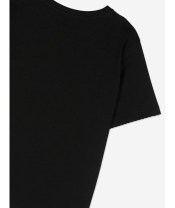 Moschino Kids Logo Pocket T-Shirt in Black le des métaux précieux