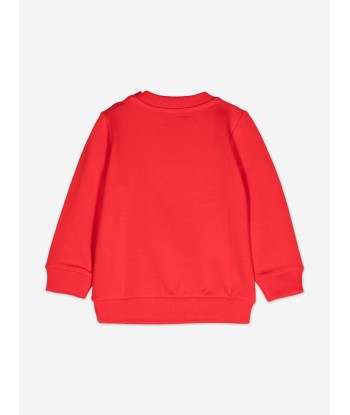 Moschino Baby Sledge Bear Sweatshirt in Red en ligne