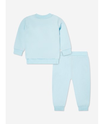 Moschino Baby Bear Logo Tracksuit in Blue Venez acheter