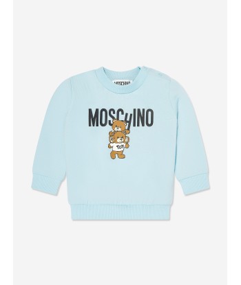 Moschino Baby Bear Logo Tracksuit in Blue Venez acheter