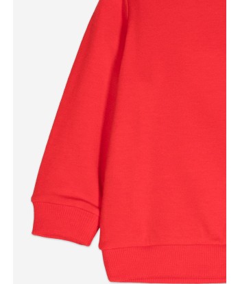 Moschino Baby Sledge Bear Sweatshirt in Red en ligne