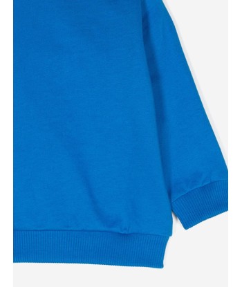 Moschino Baby Bear Logo Sweatshirt in Blue commande en ligne