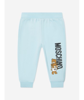 Moschino Baby Bear Logo Tracksuit in Blue Venez acheter