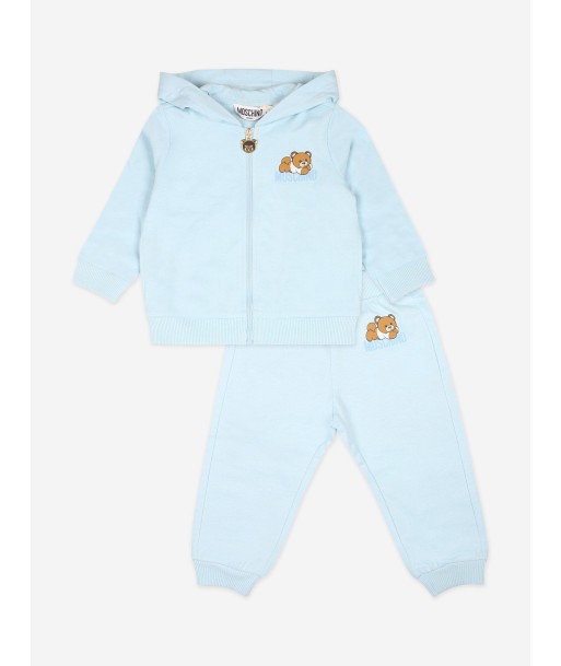 Moschino Baby Boys Bear Tracksuit With Gift Box in Blue plus qu'un jeu 