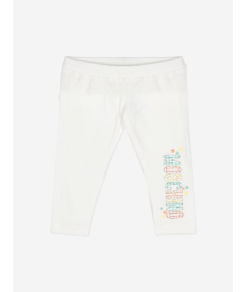 Moschino Baby Girls Bear Logo Leggings Set in Ivory JUSQU'A -70%! 