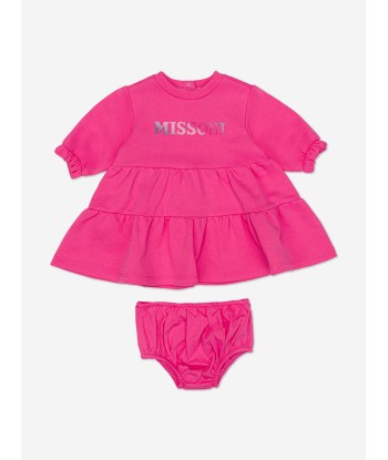 Missoni Baby Girls Jersey Dress With Knickers in Pink Voir les baskets