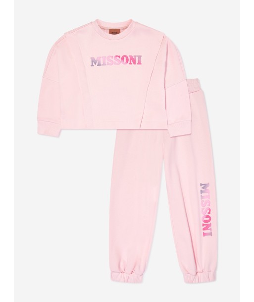 Missoni Girls Logo Tracksuit in Pink en ligne des produits 