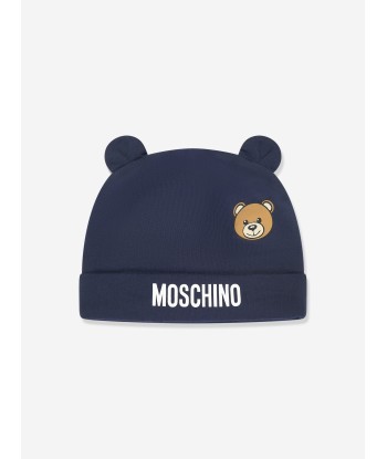 Moschino Baby Boys Bear Logo Babygrow Gift Set in Navy offre 