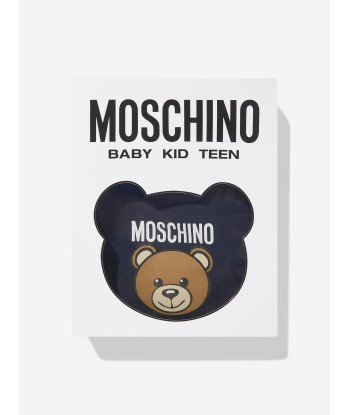 Moschino Baby Boys Bear Logo Babygrow Gift Set in Navy offre 