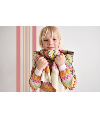 Missoni Girls Zigzag Wool Scarf in Multicolour s'inspire de l'anatomie humaine