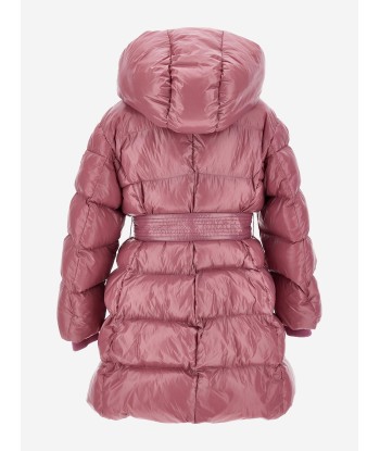 Monnalisa Girls Down Padded Coat in Pink hantent personnes