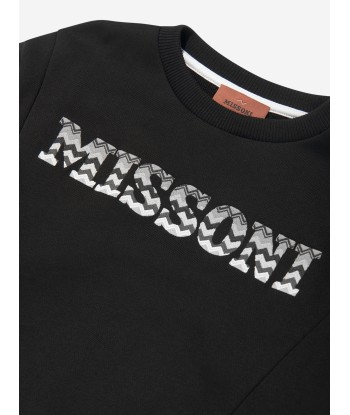 Missoni Boys Logo Sweatshirt in Black soldes