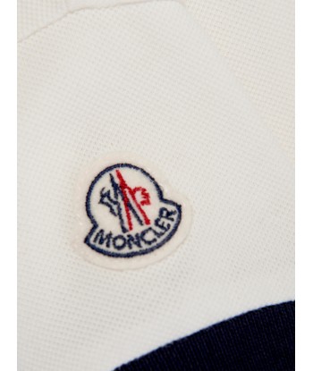 Moncler Enfant Baby Boys Logo Polo Shirt in White 2024