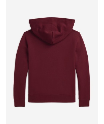 Ralph Lauren Boys Logo Hoodie in Red des créatures d'habitude