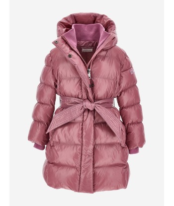 Monnalisa Girls Down Padded Coat in Pink hantent personnes