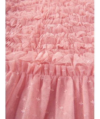 Needle & Thread Girls Vivi Ruffle Dress in Pink de France