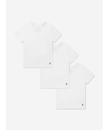 Ralph Lauren Boys 3 Pack T-Shirt Set in White de l' environnement