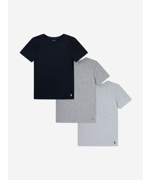 Ralph Lauren Boys 3 Pack T-Shirt Set in Black Livraison rapide