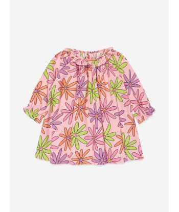 Stella McCartney Baby Girls Flower Dress With Knickers in Pink sur le site 