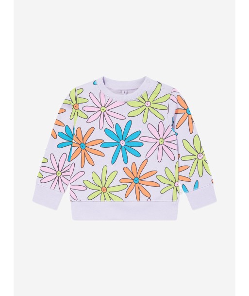 Stella McCartney Baby Girls Flower Print Sweatshirt in Purple votre