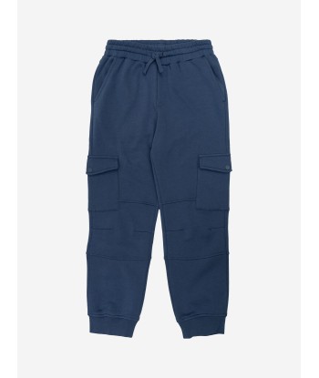 Stella McCartney Boys Cargo Joggers in Blue le des métaux précieux