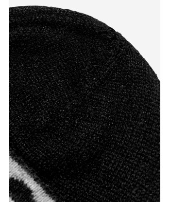 Stella McCartney Kids Logo Beanie Hat in Black france