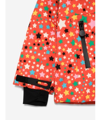 Stella McCartney Girls Star Ski Jacket in Red est présent 