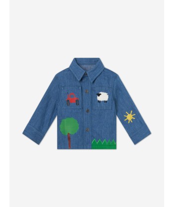 Stella McCartney Baby Boys Denim Shirt in Blue JUSQU'A -70%! 