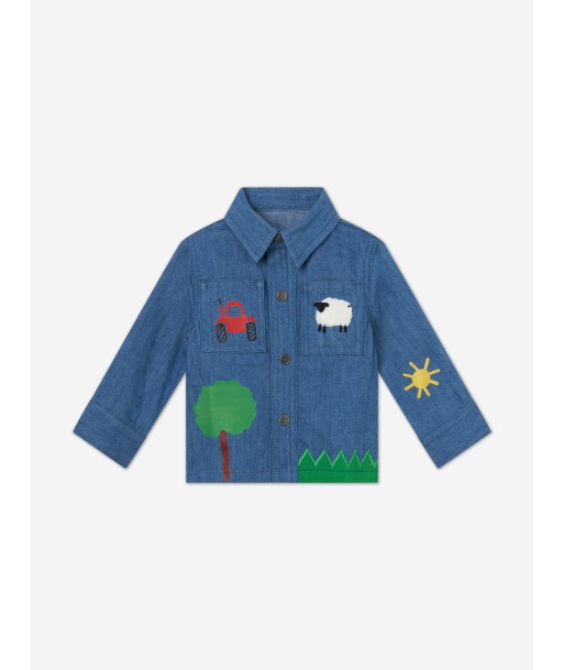 Stella McCartney Baby Boys Denim Shirt in Blue JUSQU'A -70%! 