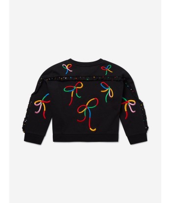 Stella McCartney Girls Bow Sweatshirt in Black online