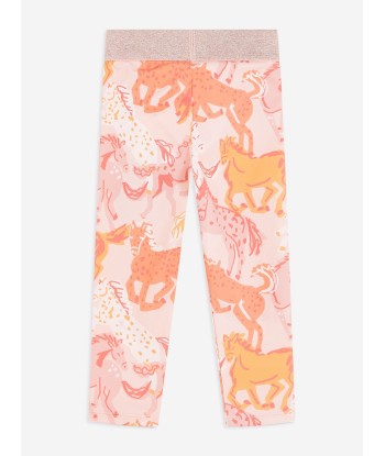 Stella McCartney Girls Horse Leggings in Pink Les magasins à Paris et en Île-de-France