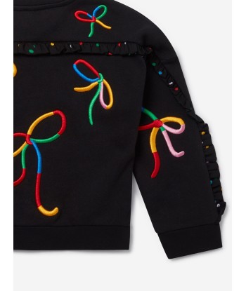 Stella McCartney Girls Bow Sweatshirt in Black online