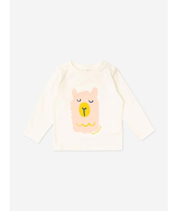 Stella McCartney Baby Girls Alpaca T-Shirt in Ivory En savoir plus