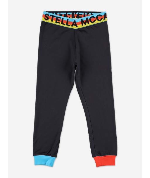 Stella McCartney Kids Logo Ski Leggings in Black ouvre sa boutique