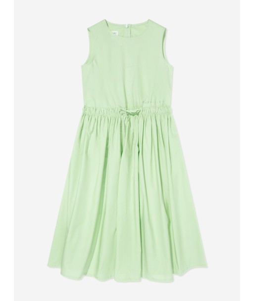 MM6 Maison Margiela Girls Sleeveless Poplin Dress in Green acheter en ligne