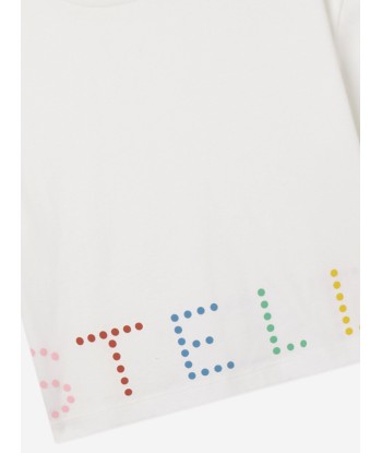 Stella McCartney Girls Logo T-Shirt in Ivory les muscles