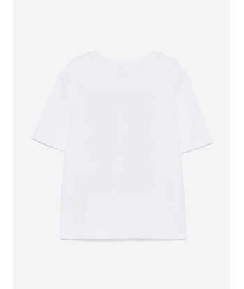 Stella McCartney Girls Logo Print T-Shirt in White chez Cornerstreet bien 