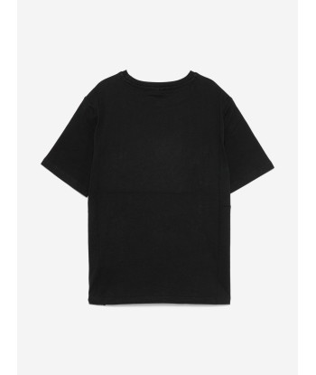 Stella McCartney Girls Logo Print T-Shirt in Black la colonne vertébrale