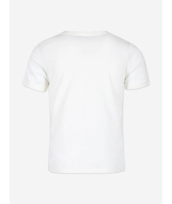 Stella McCartney Girls Logo T-Shirt in Ivory Véritable concentré