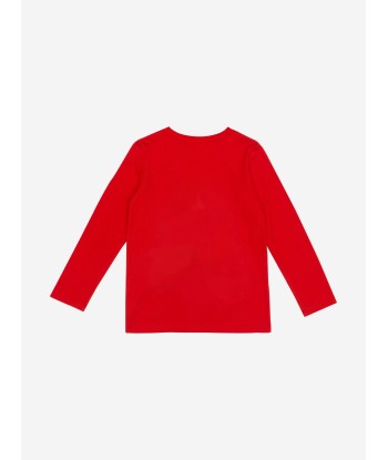 Stella McCartney Kids Xmas T-Shirt With Detachable Appliqués in Red soldes